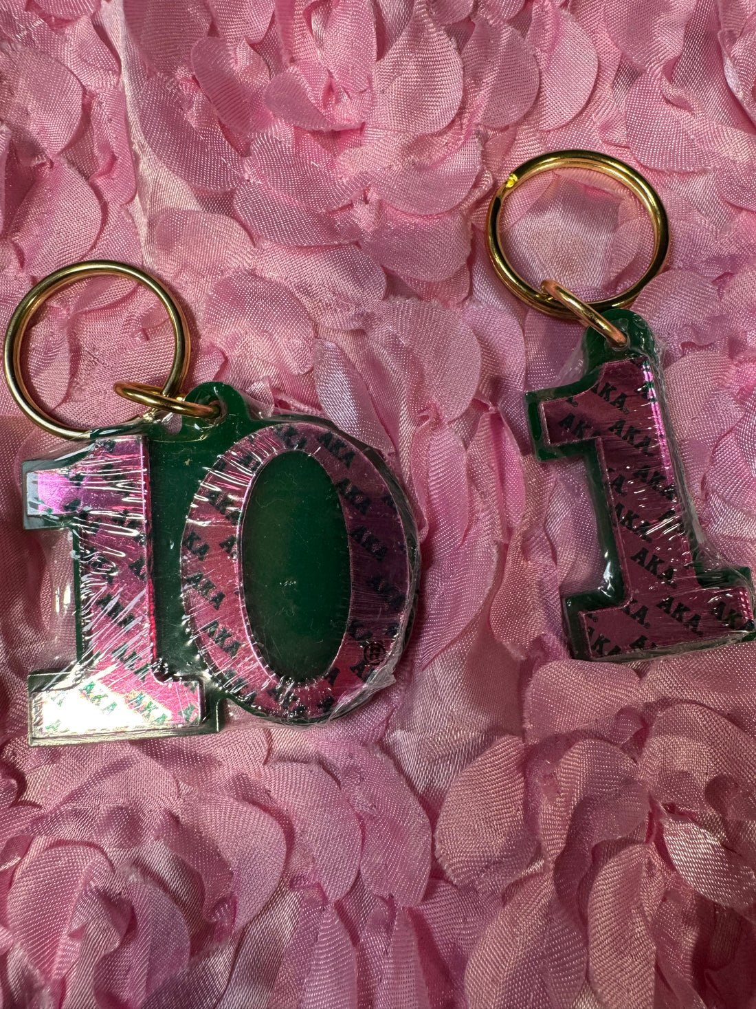 Alpha Kappa Alpha Line Number Key Chain