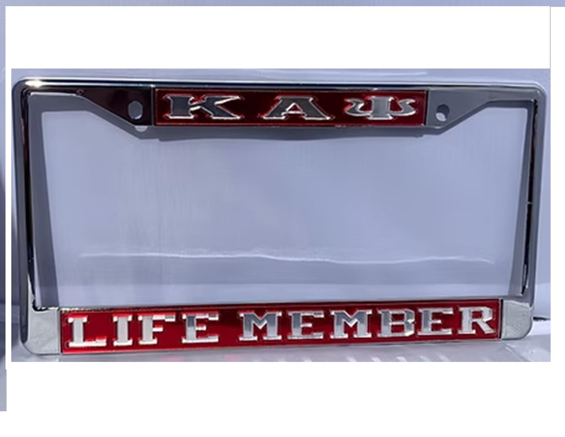 Kappa Licence Plate Frame - Life Member