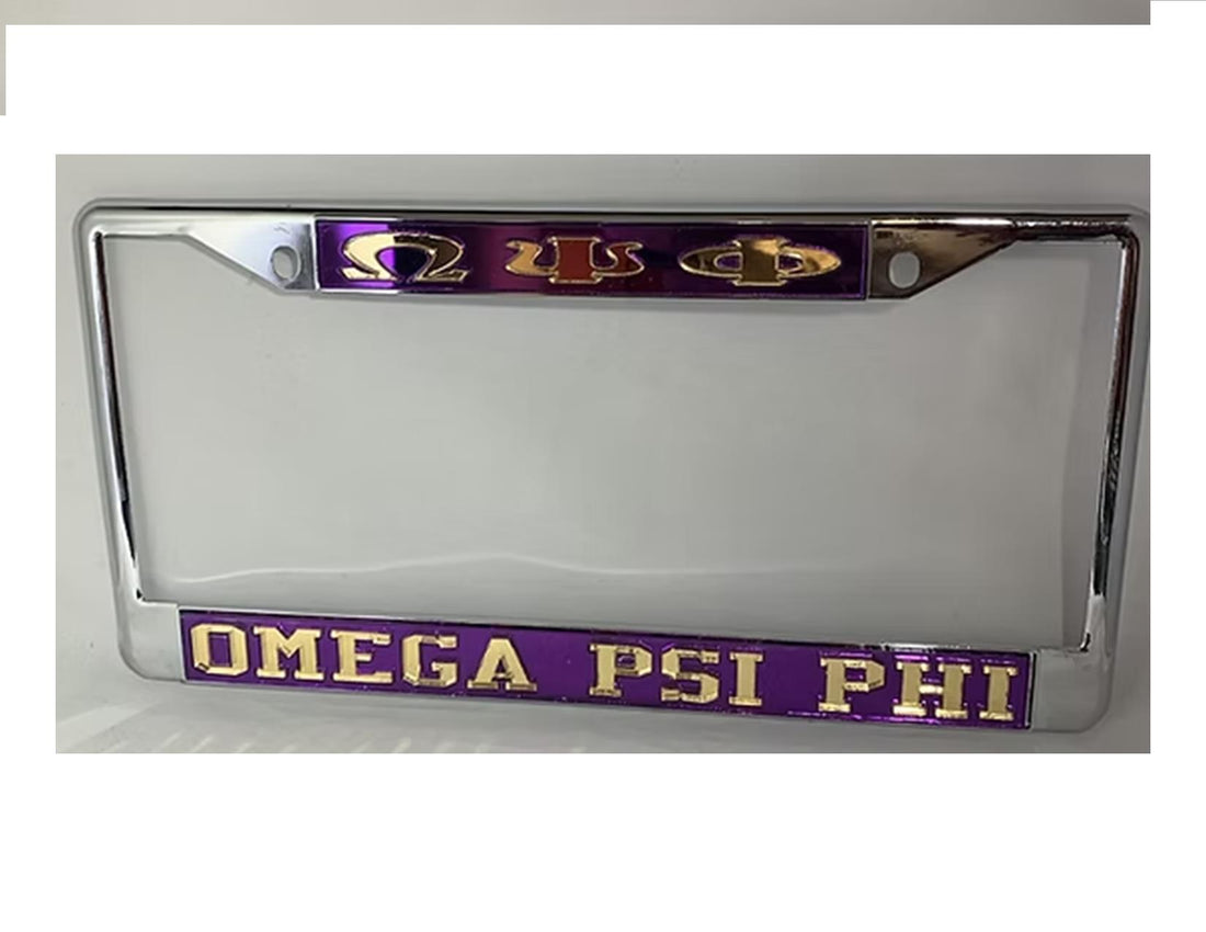 Omega Psi Phi License Plate