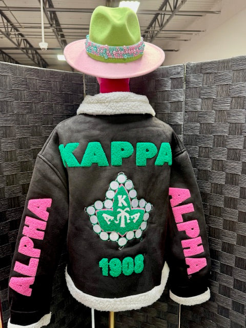 Alpha Kappa Alpha AKA Oversized Jacket with Ivy