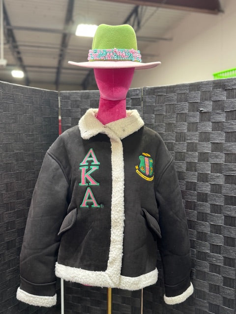 Alpha Kappa Alpha AKA Oversized Jacket with Ivy
