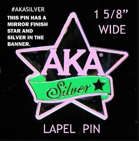 AKA Silver Star Lapel Pin