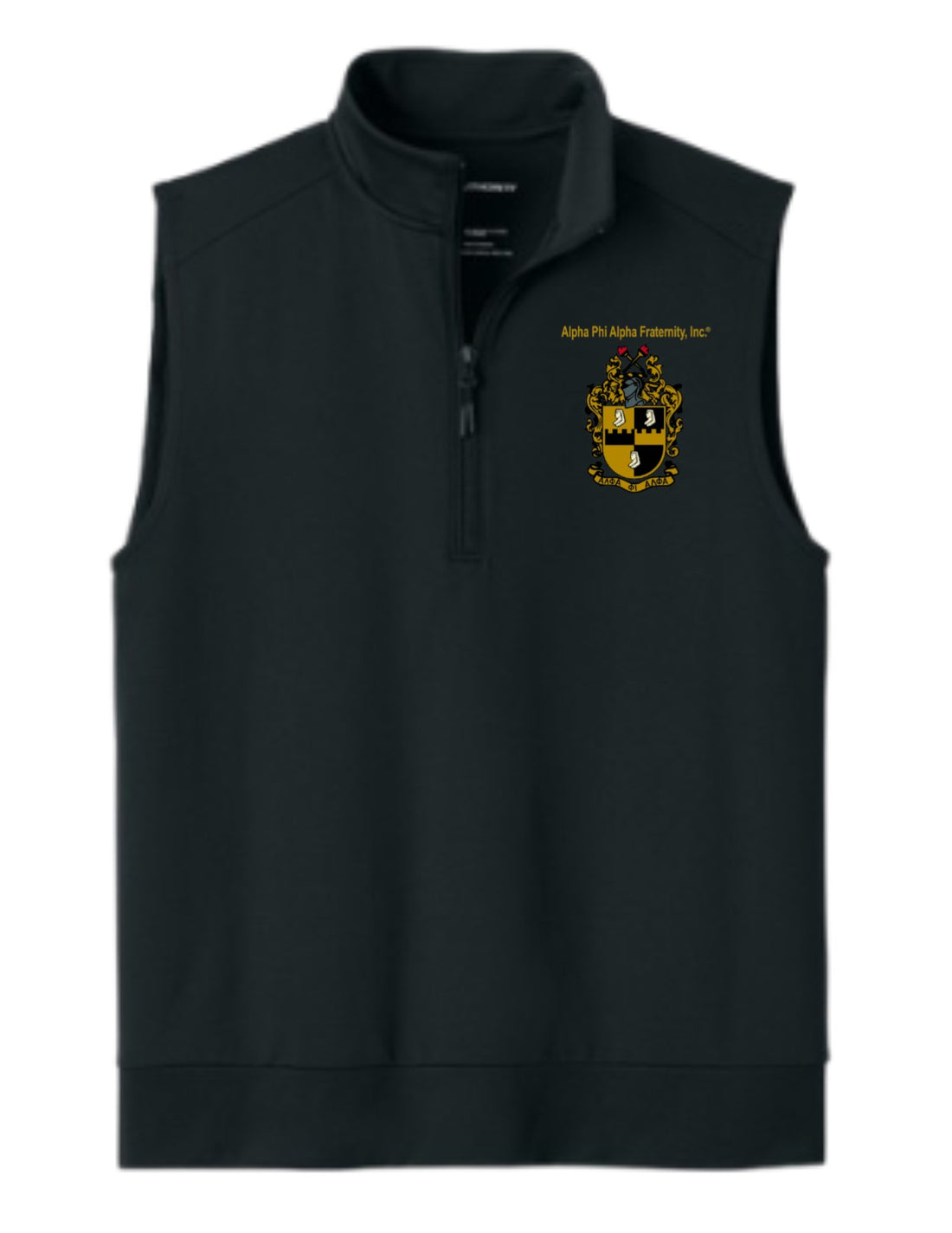 Alpha Phi Alpha Double Knit 1/4 Zip Vest