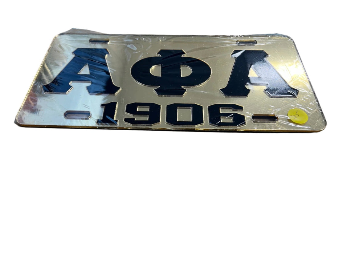 Alpha Phi Alpha 'AΦA 1906' License Plate