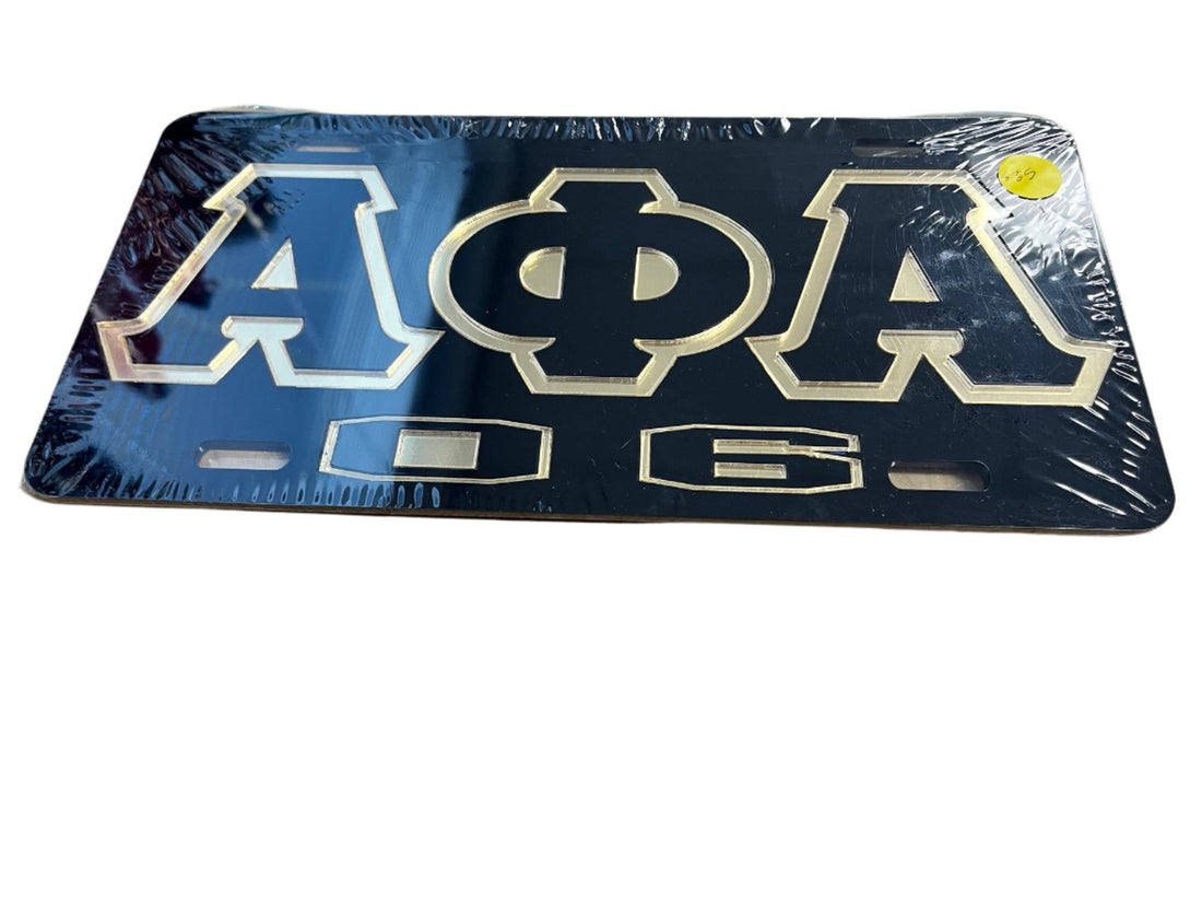 Alpha Phi Alpha 'AΦA 1906' License Plate