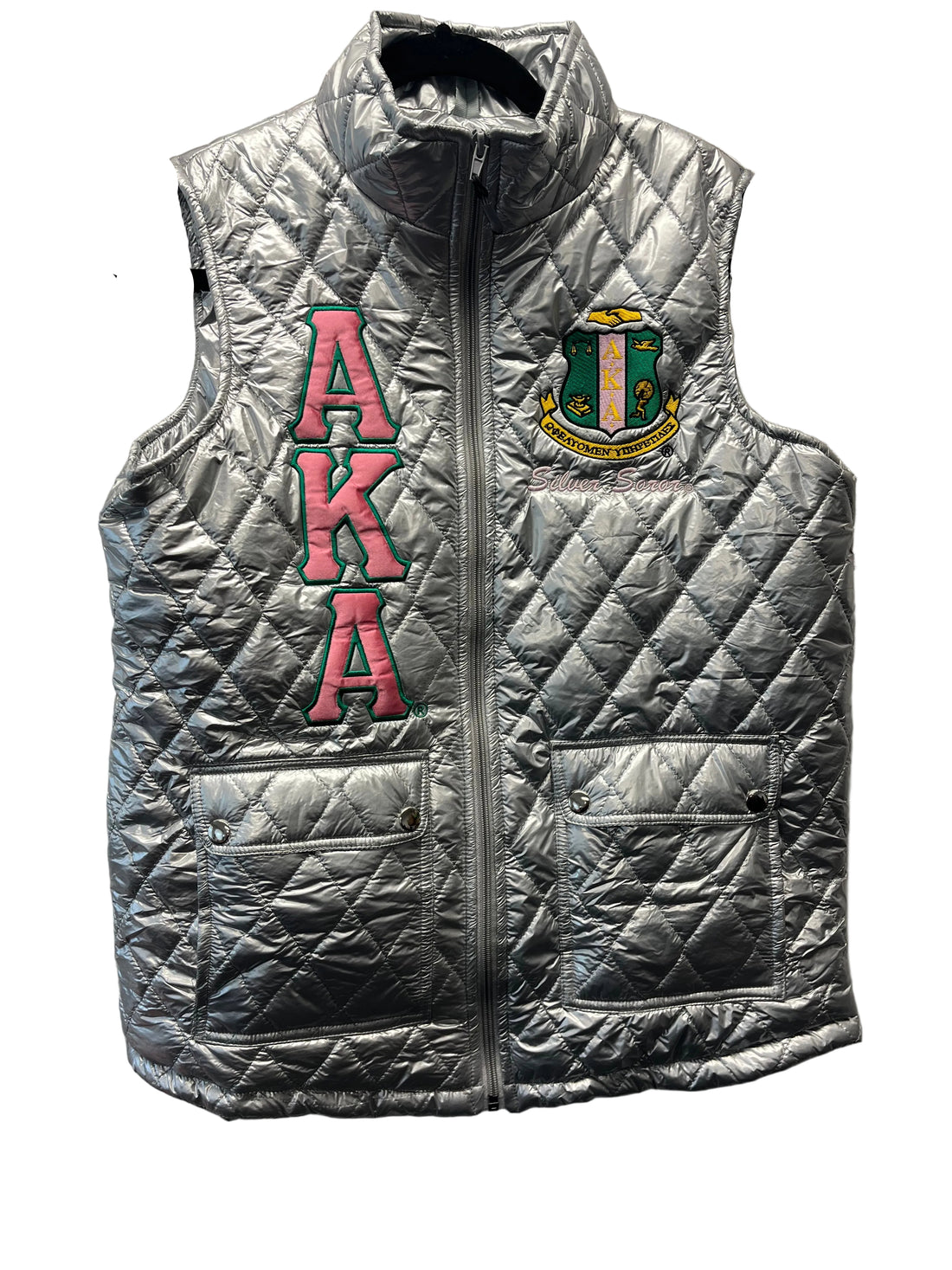 AKA Silver Soror Vest