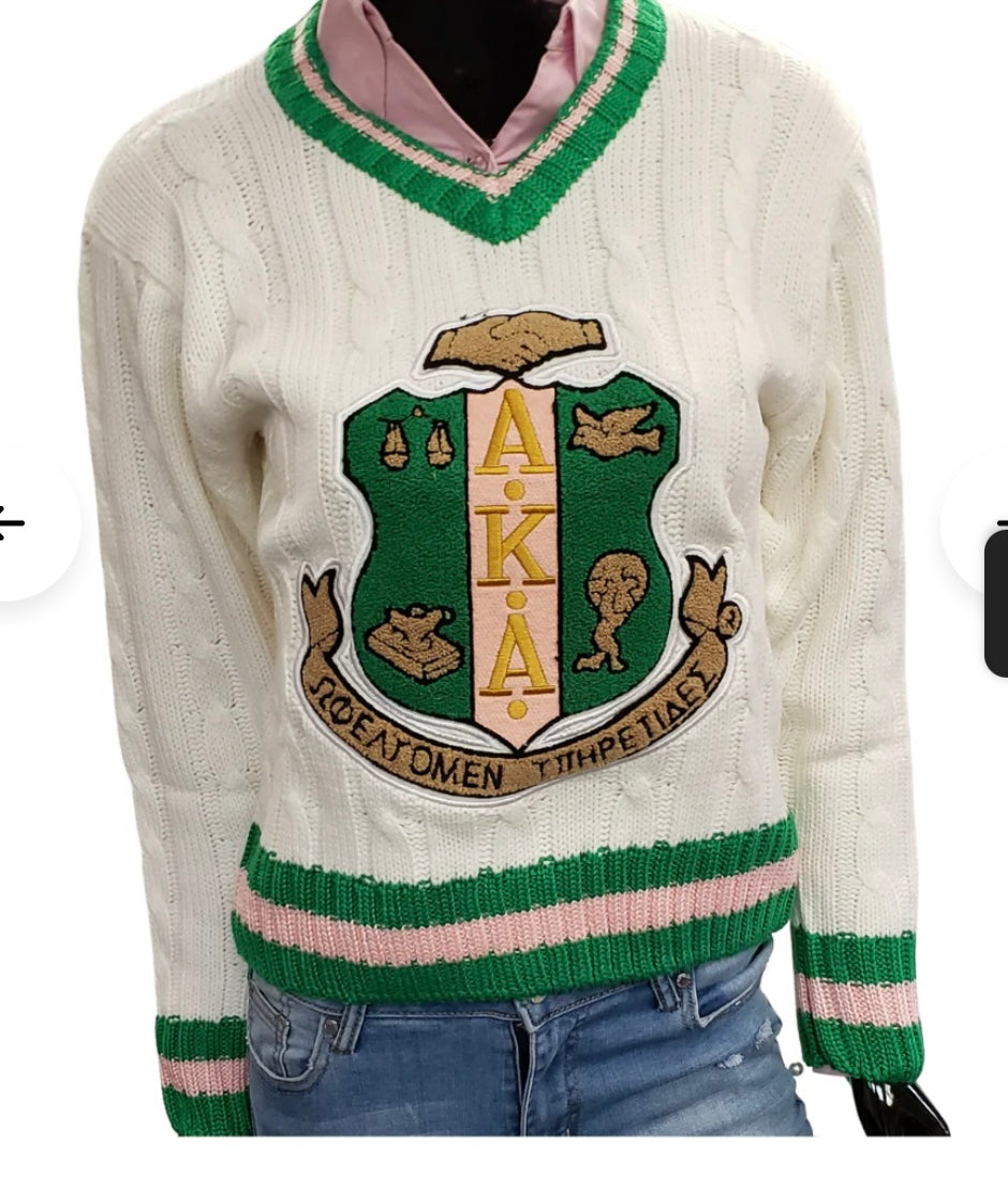 AKA V-NECK SWEATER_IVORY