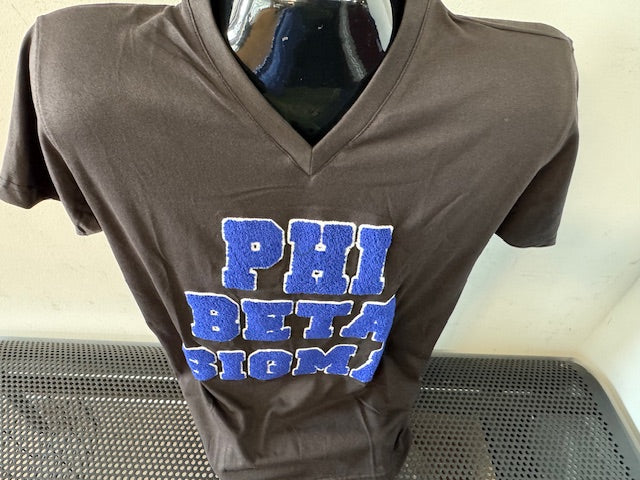 PHI BETA SIGMA Black Shirt w/Chenille