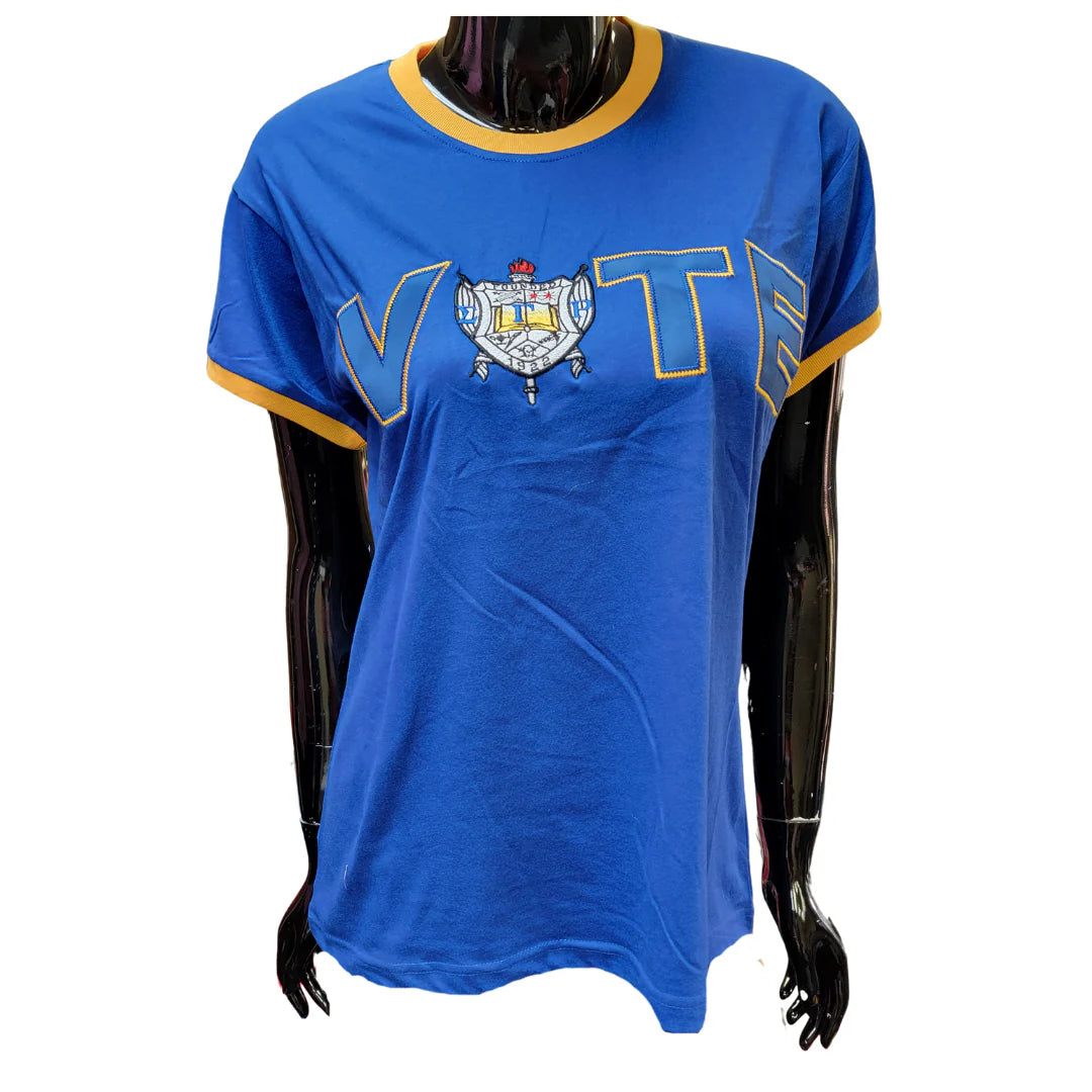 Sigma Gamma Rho Vote Ringer Tee Shirt