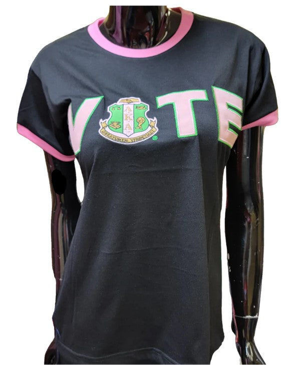 AKA 'VOTE' Ringer Tee