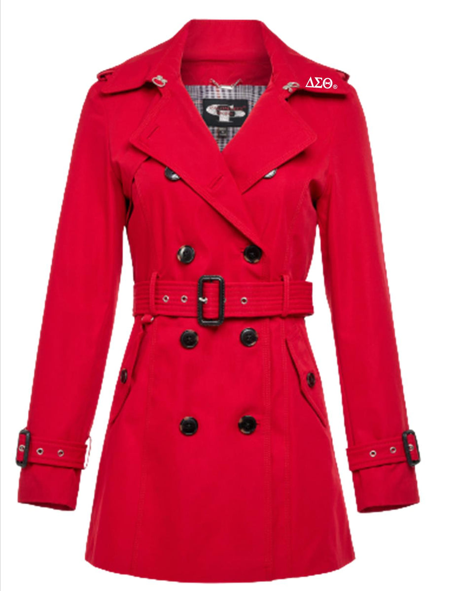 Delta Trench Coat (Red) – Uzuri Greek