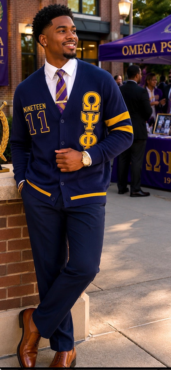 OMEGA BUTTON DOWN SWEATER
