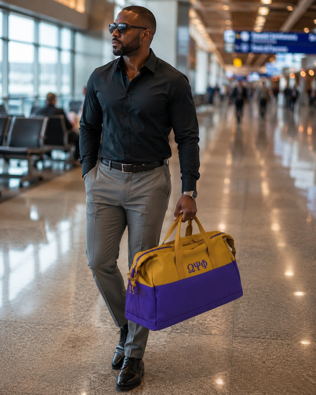 Omega Psi Phi Duffle Bag (w/Toiletry Bag)