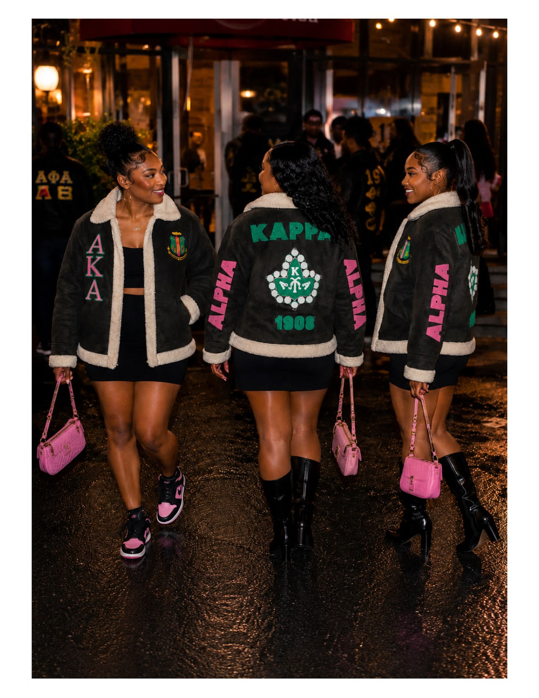 Alpha Kappa Alpha Shearling Aviator Jacket