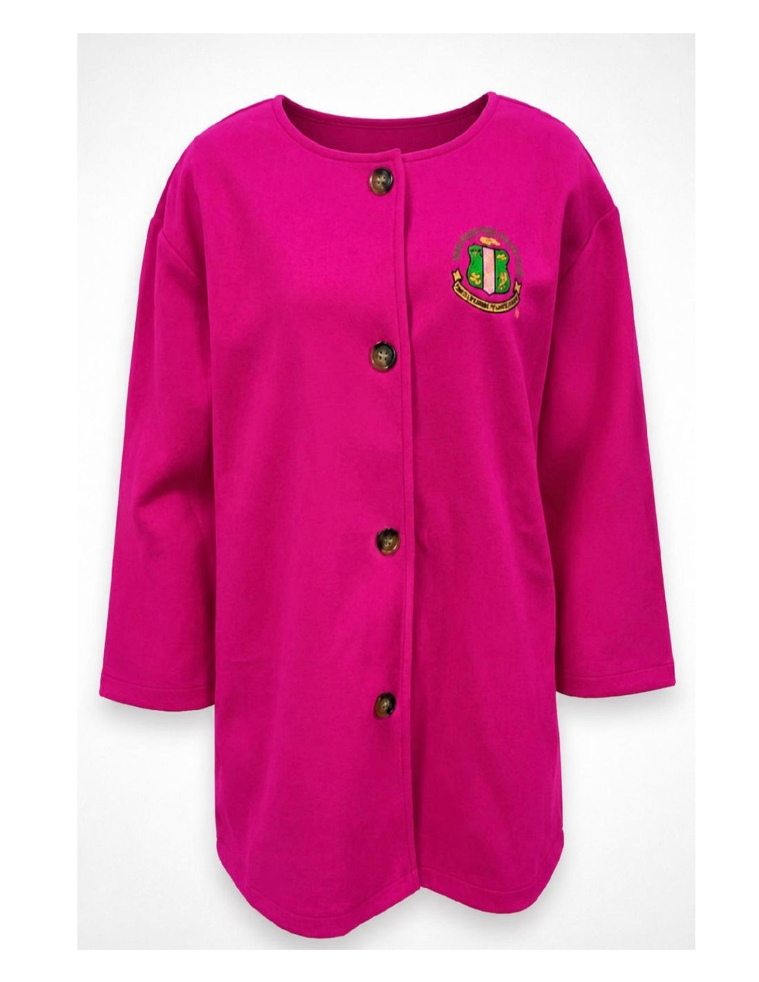 AKA Signature Luxe Button Coat