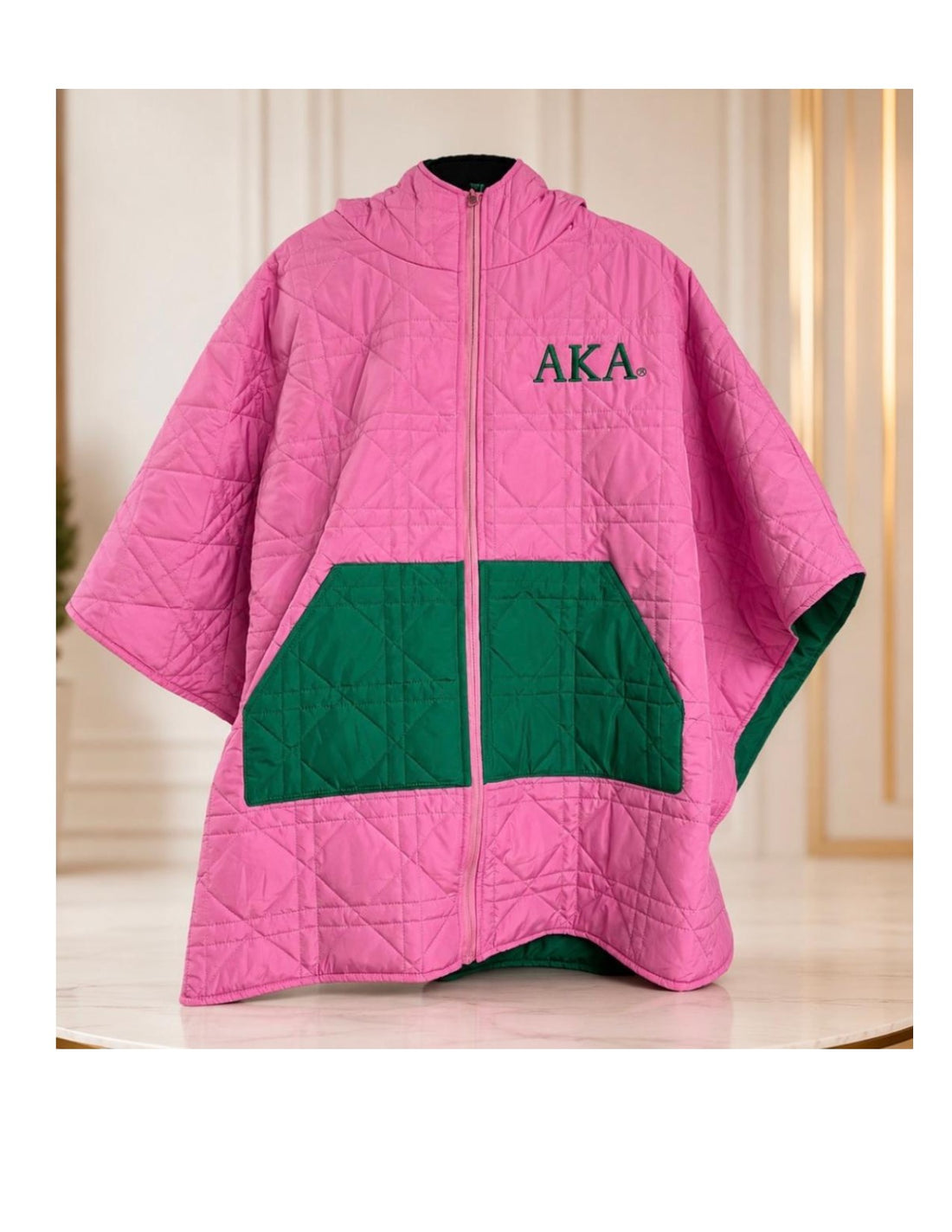 AKA Quilted Insulated Cape Poncho