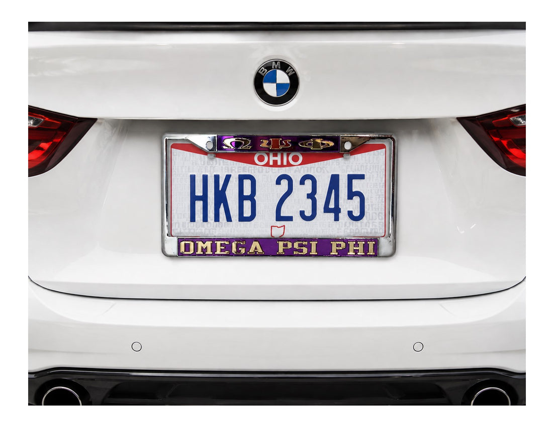 Omega Psi Phi License Plate