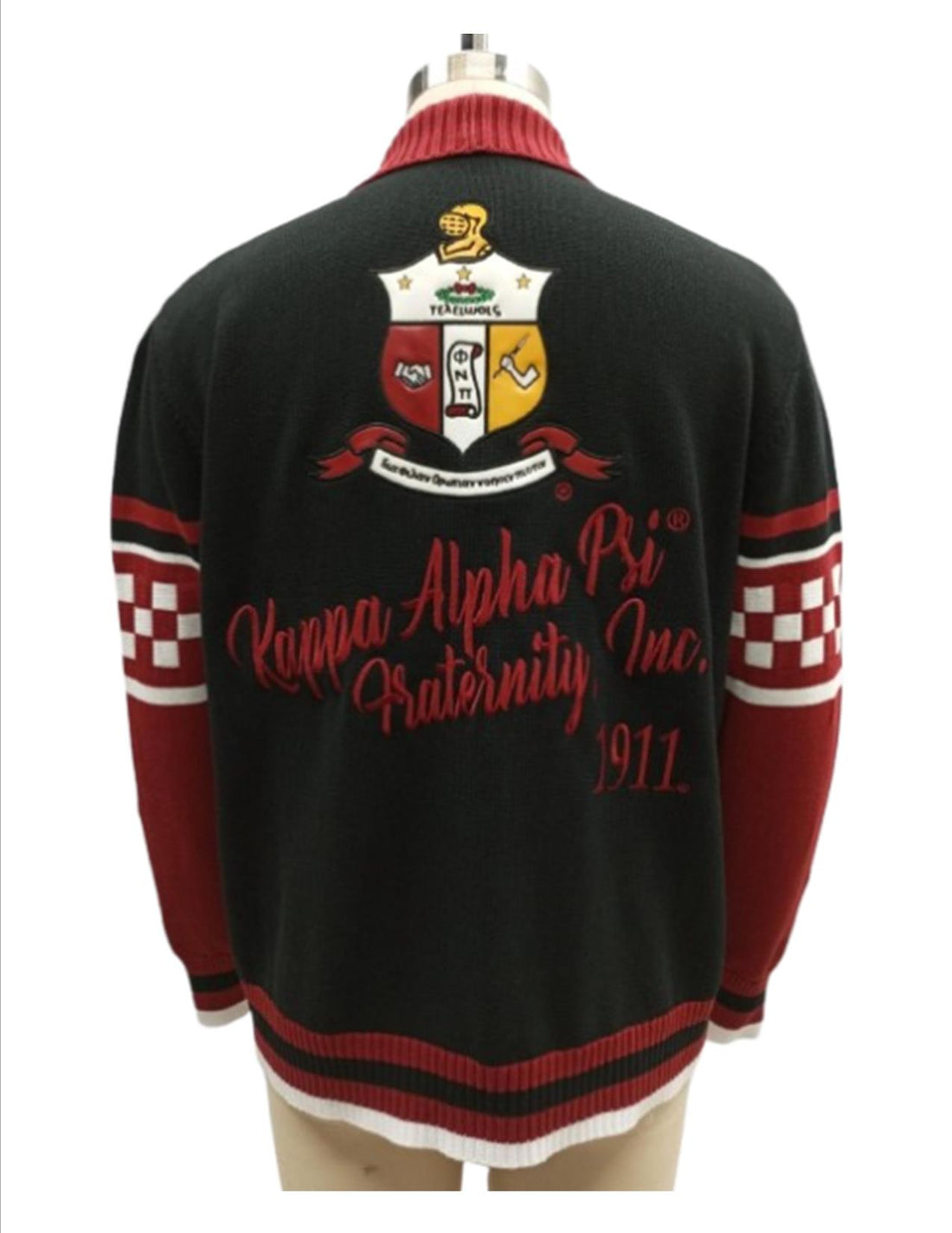 Kappa Ribbed Shawl Collar Cardigan Sweater