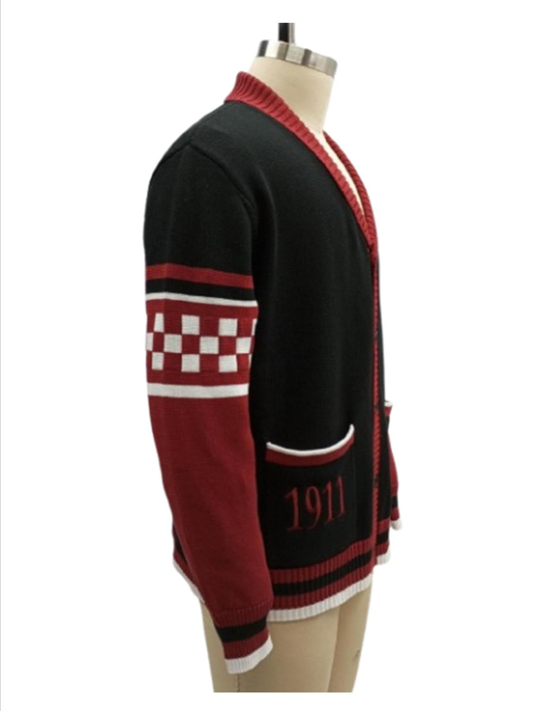 Kappa Ribbed Shawl Collar Cardigan Sweater