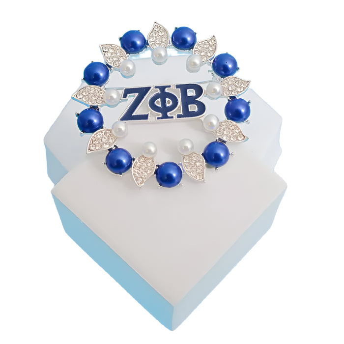 Zeta Phi Beta Bling Brooch