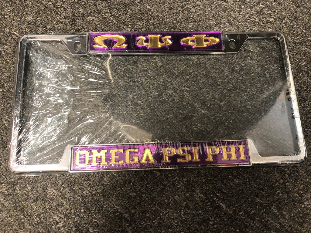 Omega Psi Phi License Plate